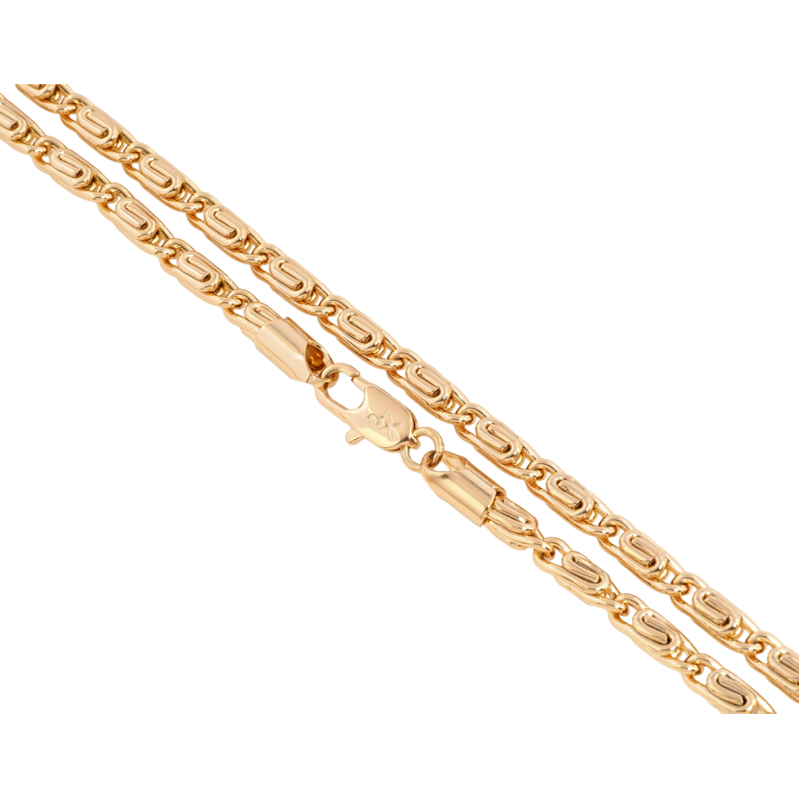 Ланцюжок Xuping Позолота 18K Плетіння Равлик довжина 45см х 4мм фото №1