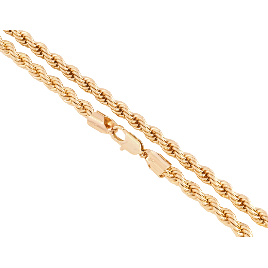 Цепочка Xuping Позолота 18K Плетение Веревка длина 50см х 6мм фото №1