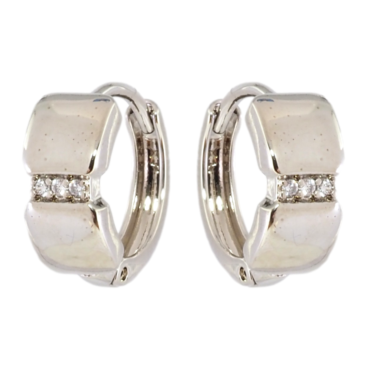 Серьги Xuping Родий колечки Узор с цирконием фото №21