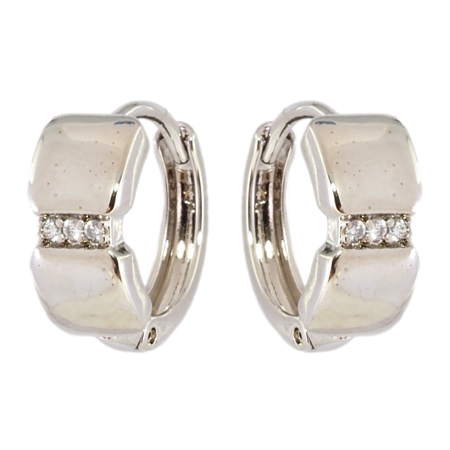 Сережки Xuping Родій колечка Візерунок з цирконієм фото №1