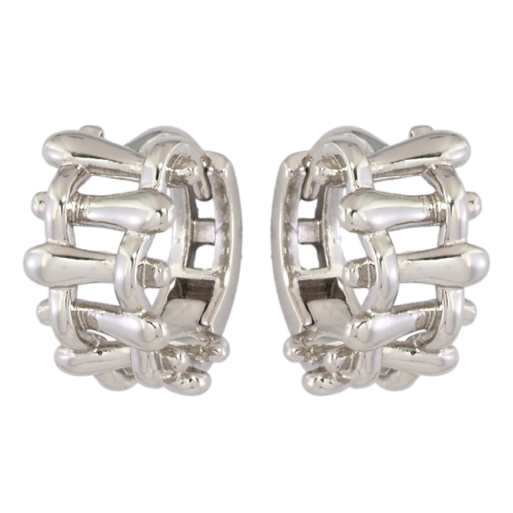 Серьги Xuping Родий колечки Декоративный узор фото №15