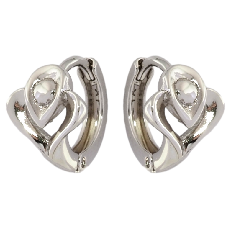 Серьги Xuping Родий колечки Декоративный узор фото №3