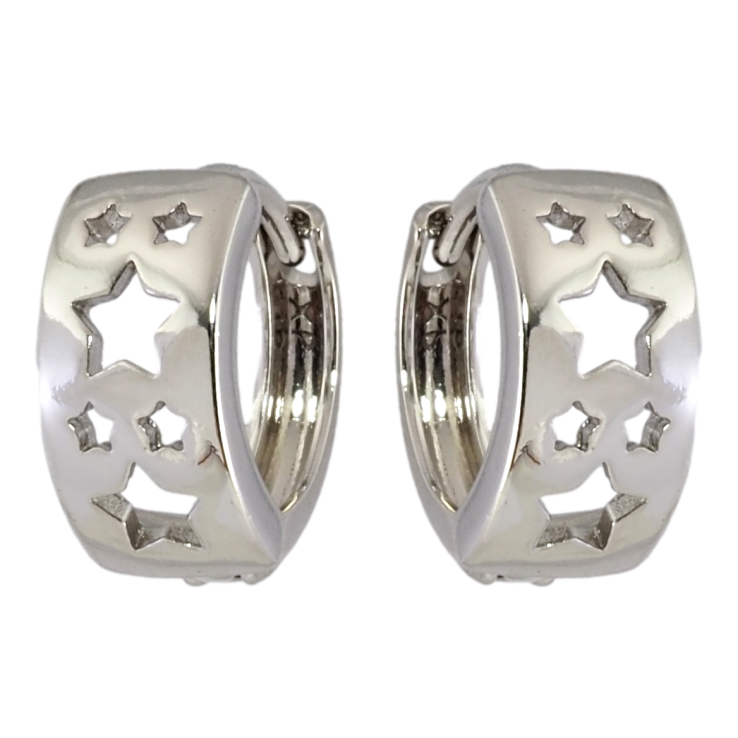 Серьги Xuping Родий колечки Узор звездочки фото №23