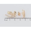 Серьги Xuping Позолота 18K пусеты Декоративные бабочки с цирконием фото №2