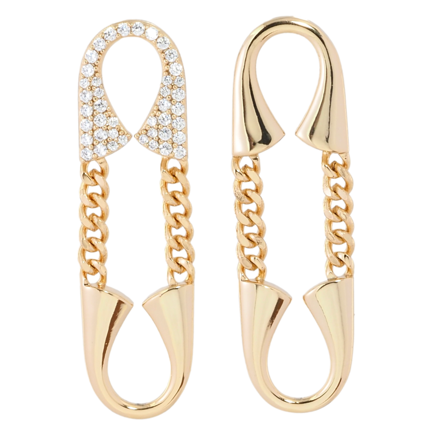 Серьги Xuping Позолота 18K пусеты Ассиметричные подвески булавки фото №1