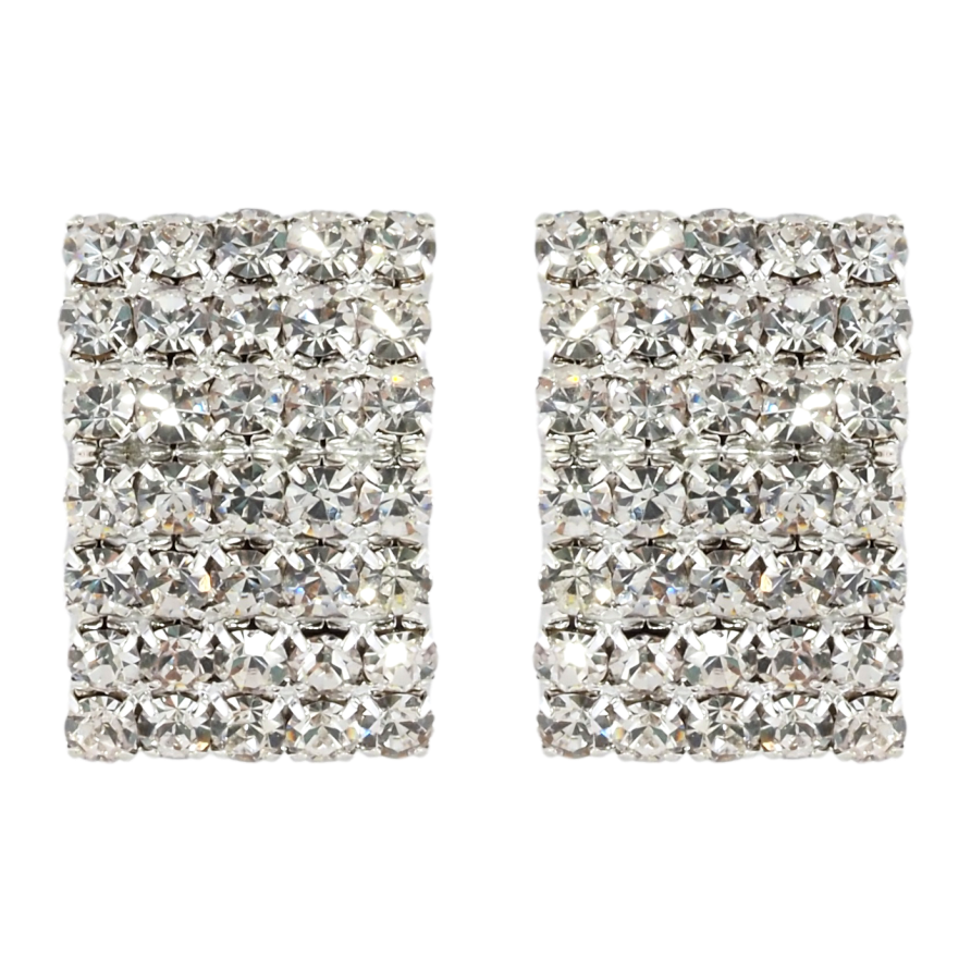 Серьги пусеты Инкрустация стразами фото №1 Серьги пусеты Инкрустация стразами фото №1