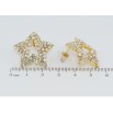 Серьги пусеты Звезды инкрустация стразами фото №2 Серьги пусеты Звезды инкрустация стразами фото №2
