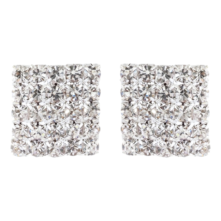 Серьги пусеты Инкрустация стразами 15х16мм фото №19 Серьги пусеты Инкрустация стразами 15х16мм фото №19