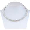 Кольє Доріжка страз в 2 ряди довжина 33см +10.5см доп.ланцюжок х 7мм фото №2
