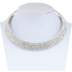 Кольє Доріжка страз в 4 ряди довжина 32см +10.5см дод.ланцюжок х 14мм фото №2
