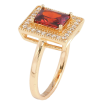 Кольцо Xuping M&L Цвет 18К Красный фианит в обрамлении циркония фото №2