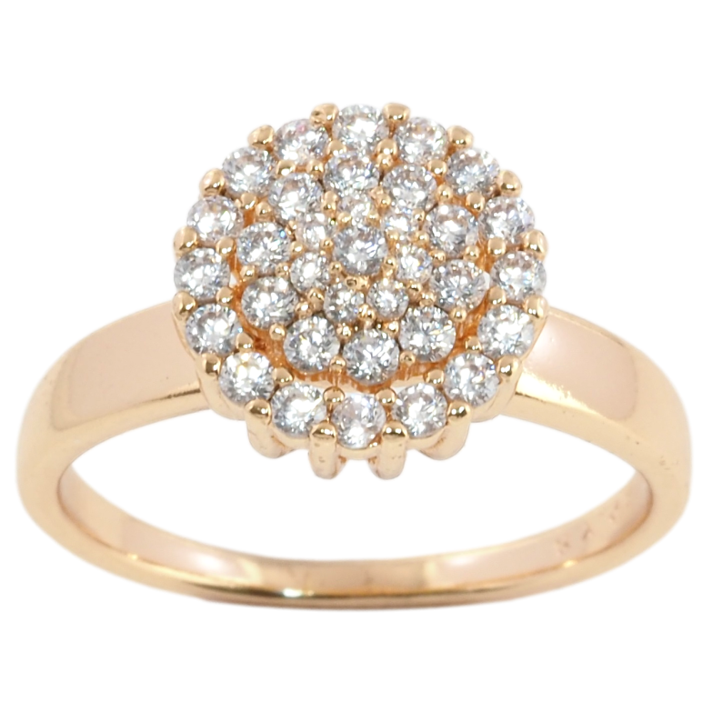 Кольцо Xuping M&L Цвет 18К Инкрустация цирконием фото №1