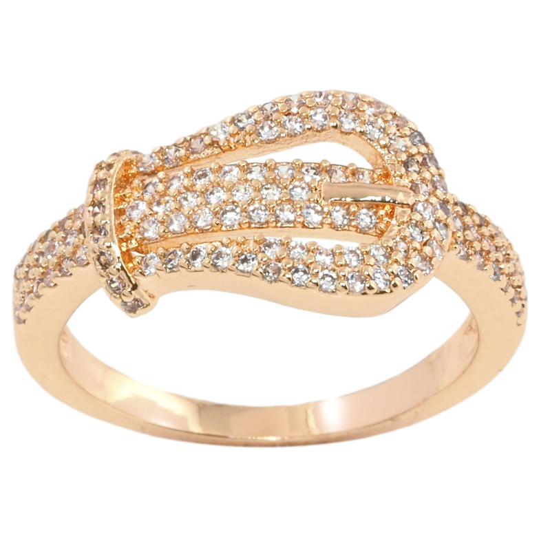 Каблучка Xuping M&L Колір 18K Ремінець з інкрустацією цирконієм» фото №21