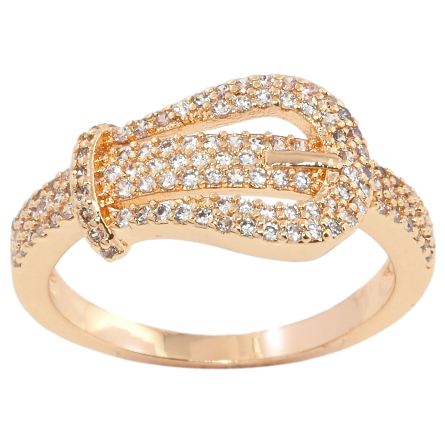 Кольцо Xuping M&L Цвет 18K Ремешок с инкрустацией цирконием фото №1