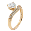 Кольцо Xuping Позолота 18K Кристальное сердечко фото №2