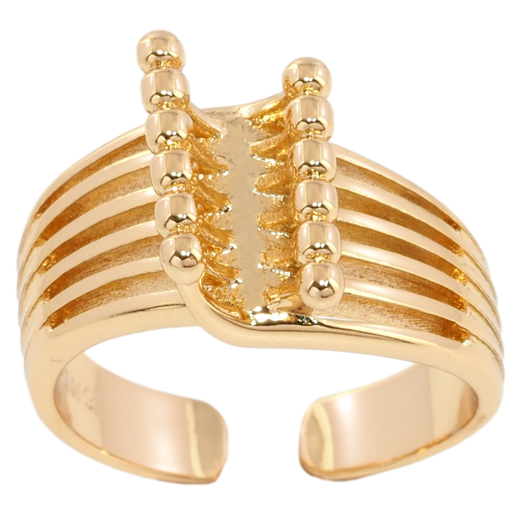 Кольцо Xuping Позолота 18K Декоративный узор фото №7