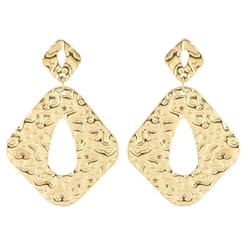 Серьги Xuping TTM Stainless Steel цвет 14K пусеты Декоративные подвески фото №1