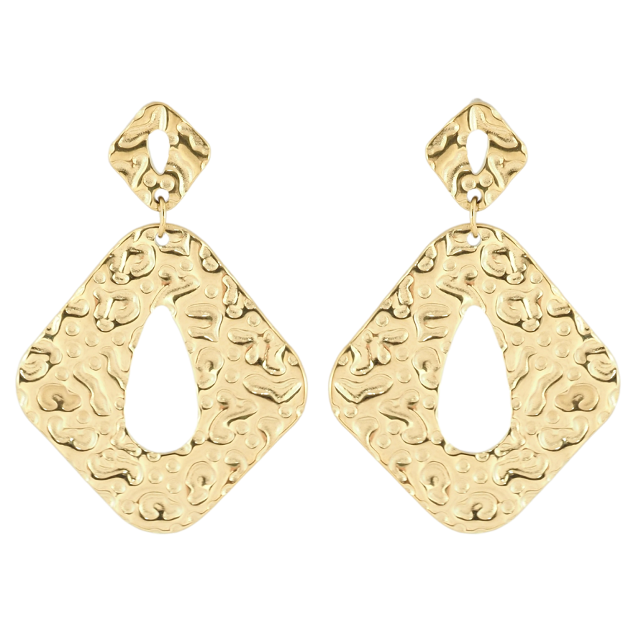 Серьги Xuping TTM Stainless Steel цвет 14K пусеты Декоративные подвески фото №1