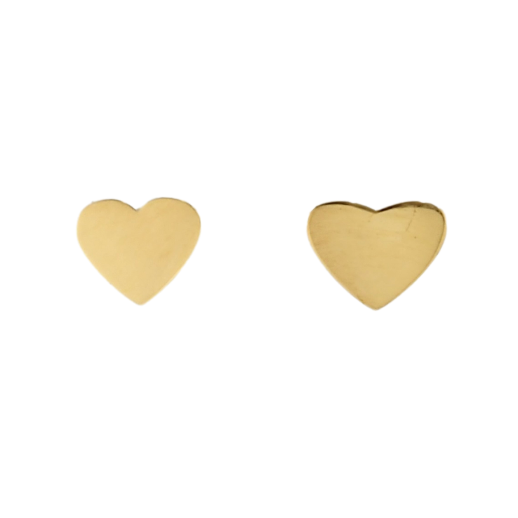 Серьги Xuping TTM Stainless Steel цвет 14K пусеты Ассиметричные сердечки фото №17