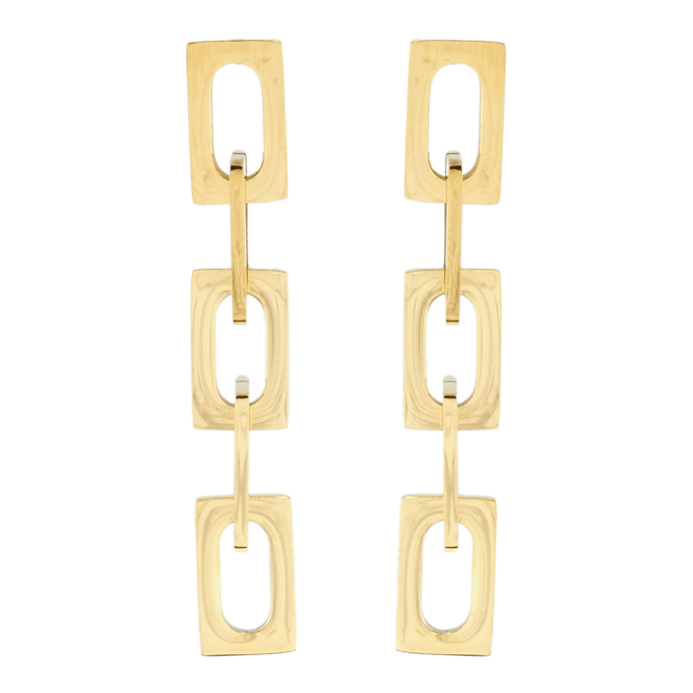 Серьги Xuping TTM Stainless Steel цвет 14K пусеты Декоративные подвески фото №1