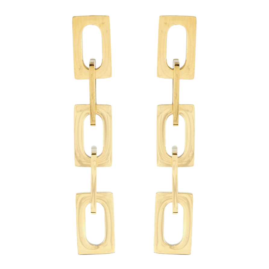 Серьги Xuping TTM Stainless Steel цвет 14K пусеты Декоративные подвески фото №1