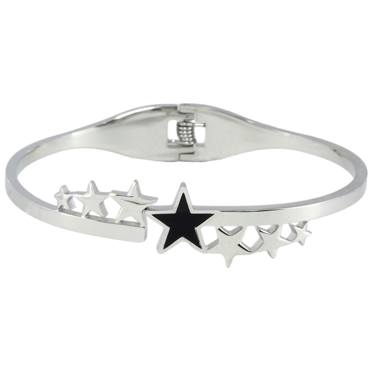 Браслет Xuping ТТМ Stainless Steel колір Родій «Зірки» ø 6см фото №14