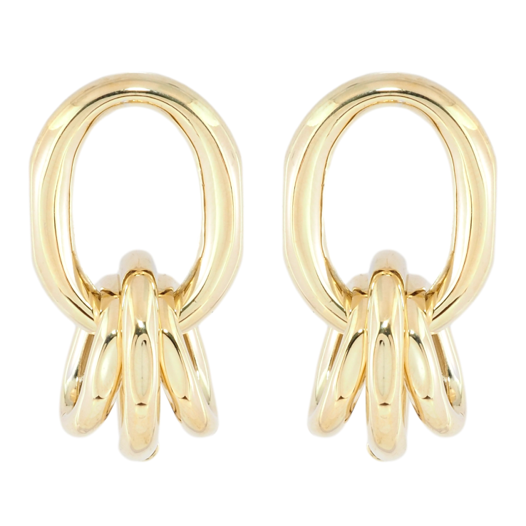 Серьги Xuping JEAN GOUJON Позолота 14K пусеты Декоративные овалы фото №19