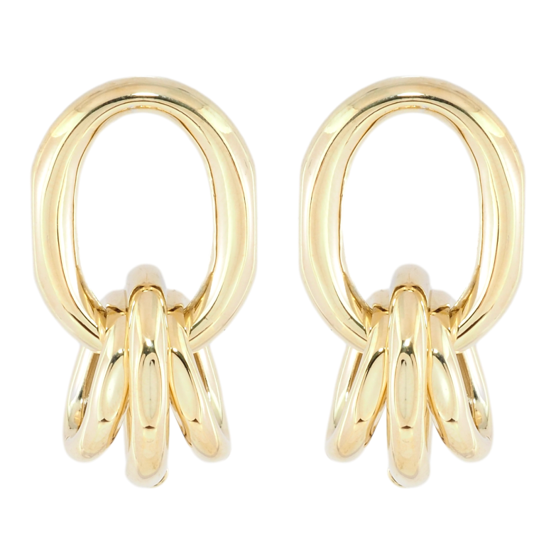 Серьги Xuping JEAN GOUJON Позолота 14K пусеты Декоративные овалы фото №1