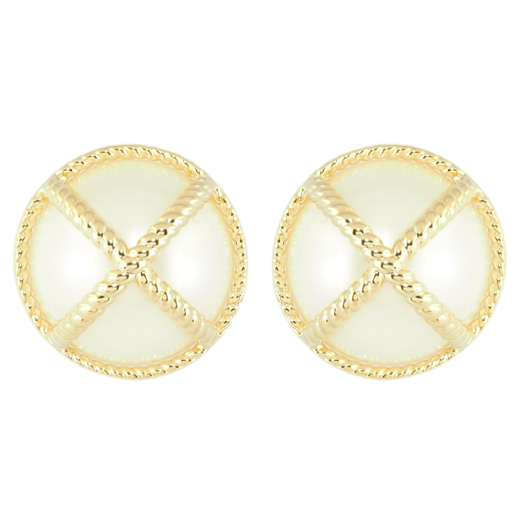 Серьги Xuping JEAN GOUJON Позолота 14K пусеты Жемчужные полусферы ø 18мм фото №25