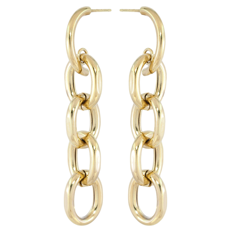 Сережки Xuping JEAN GOUJON Позолота 14K пусети «Підвіски з ланцюжка» фото №1