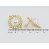 Серьги Xuping JEAN GOUJON Позолота 14K пусеты Жемчужный узор фото №2