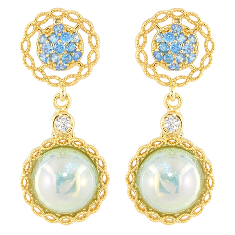 Сережки Xuping JEAN GOUJON Позолота 14K пусети «Декоративні підвіски» фото №1