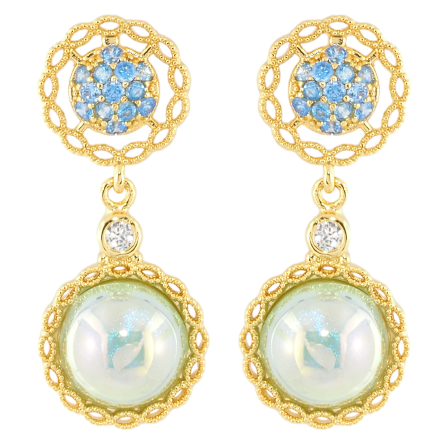 Серьги Xuping JEAN GOUJON Позолота 14K пусеты Декоративные подвески фото №1