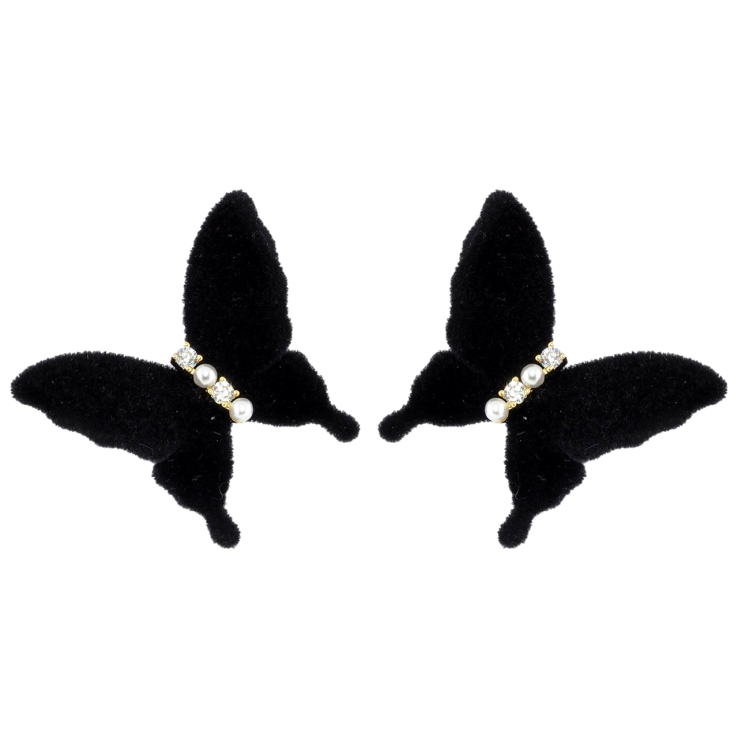 Серьги Xuping JEAN GOUJON Позолота 14K пусеты Бархатные бабочки фото №22