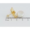 Серьги Xuping JEAN GOUJON Позолота 14K пусеты Цветочки с жемчужными подвесками фото №2