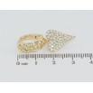 Серьги Xuping JEAN GOUJON Позолота 14K подвески на колечках Сердечки с инкрустацией цирконием фото №2