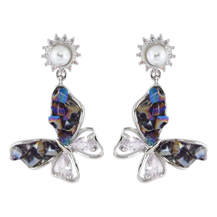 Серьги Xuping JEAN GOUJON Родий пусеты Бабочки фото №15 Серьги Xuping JEAN GOUJON Родий пусеты Бабочки фото №15