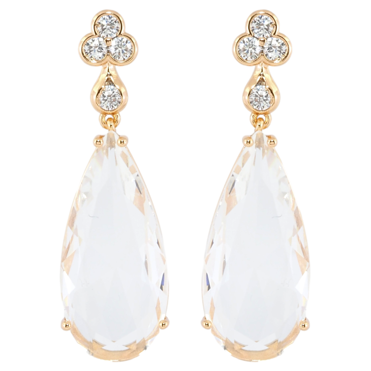 Серьги Xuping JEAN GOUJON Позолота 18К пусеты Кристальные подвески фото №5 Серьги Xuping JEAN GOUJON Позолота 18К пусеты Кристальные подвески фото №5