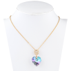 Кулон Xuping колір 18K з кр-ми Swarovski на ланцюжку Кришталеве серце Paradise Shine» довжина 39-44см х 1мм фото №2