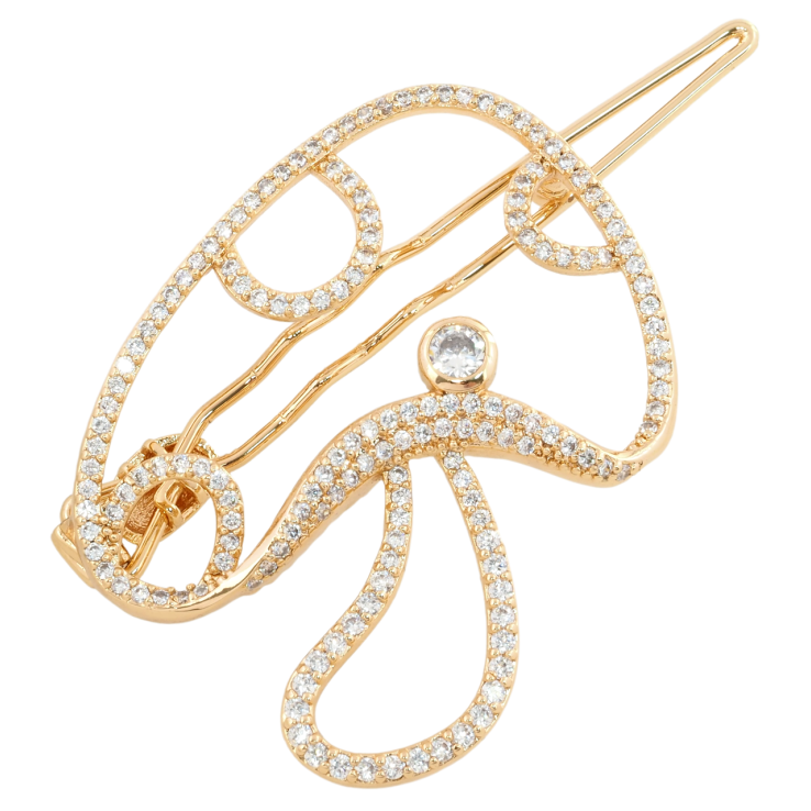 Шпилька Xuping Позолота 18K Грибок інкрустація цирконієм фото №3 Шпилька Xuping Позолота 18K Грибок інкрустація цирконієм фото №3