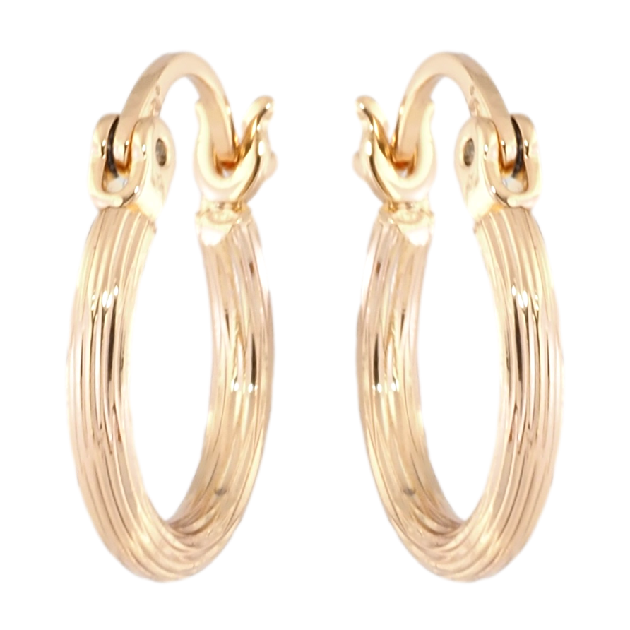 Серьги Xuping Позолота 18K кольца (конго) Декоративный узор ø 1.5см фото №1