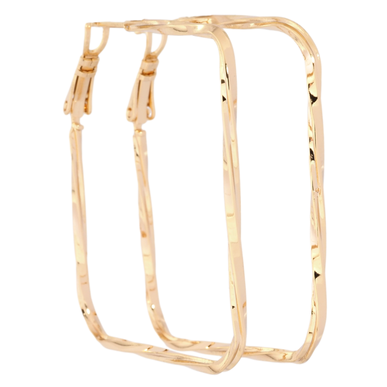 Сережки Xuping Позолота 18K італійський замок «Декоративні кільця» фото №1