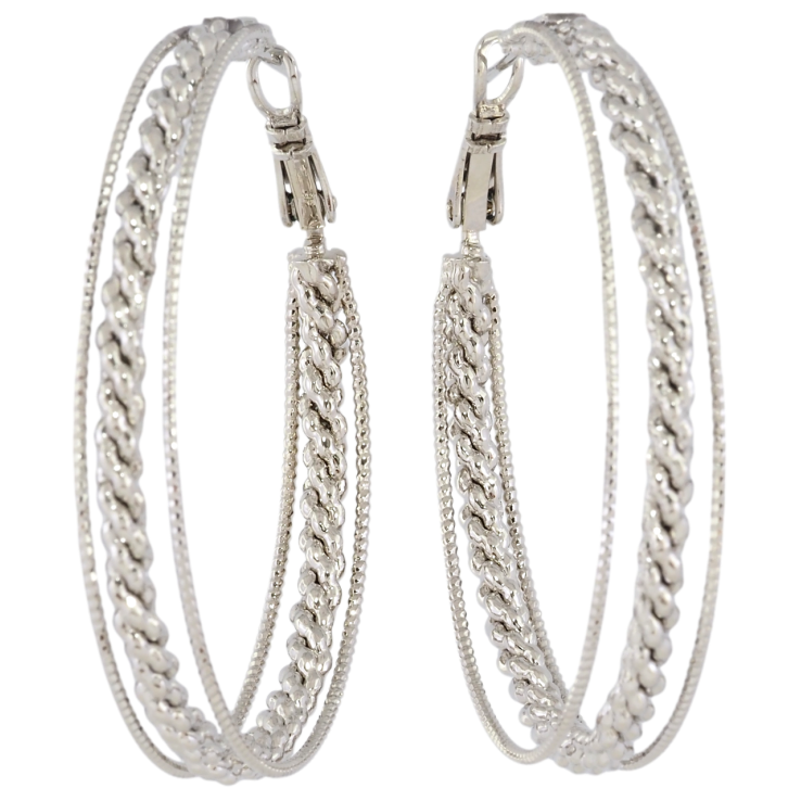 Сережки Xuping Родій кільця (конго) Декоративний візерунок ø 5см фото №16