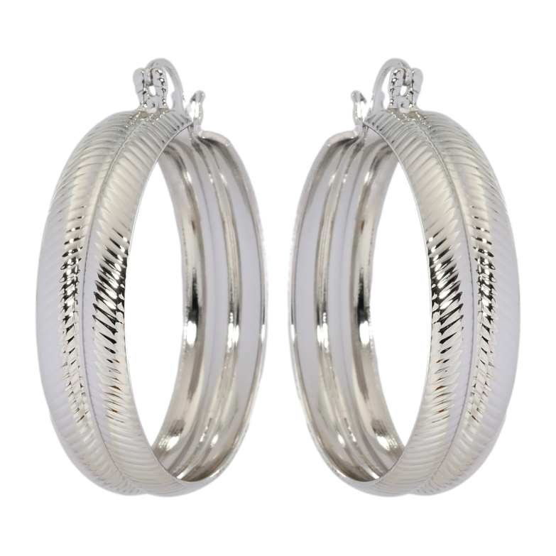 Сережки Xuping Родій кільця (конго) Декоративний візерунок ø 3.8см фото №1