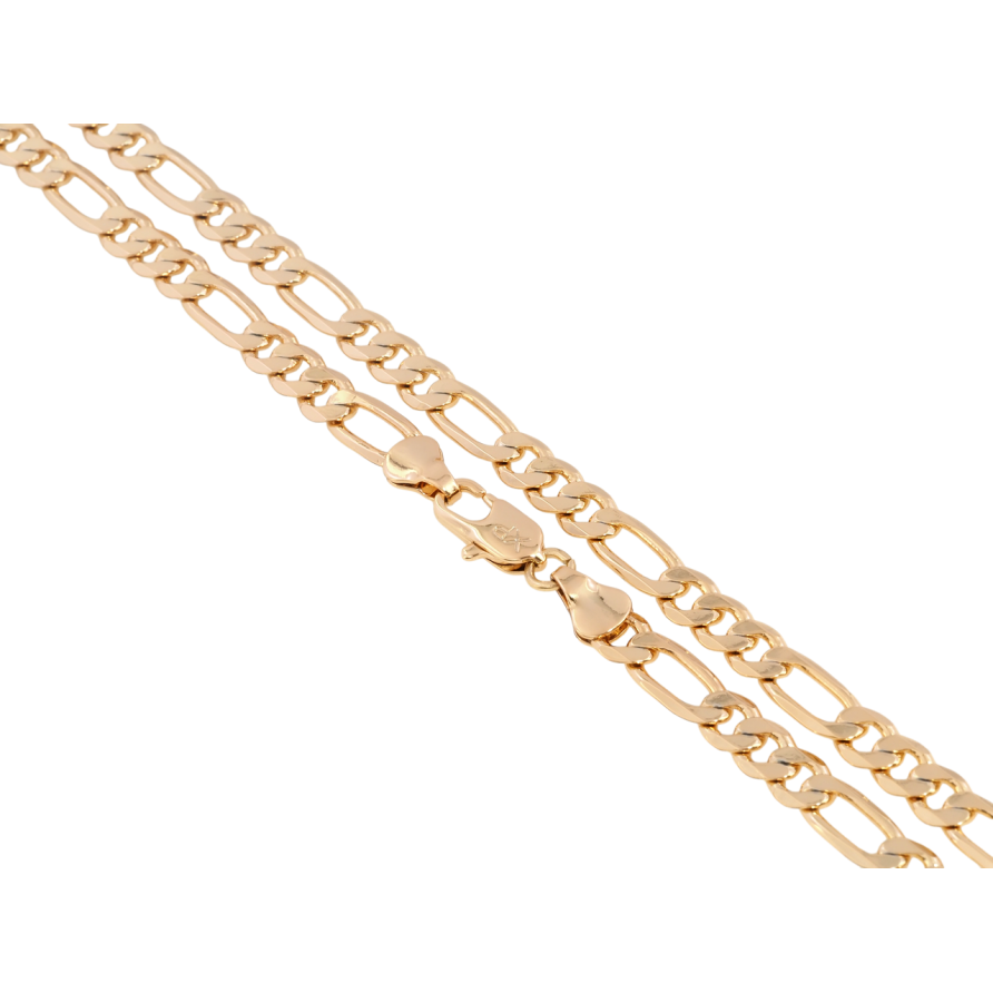 Ланцюжок Xuping Позолота 18K Плетіння Фігаро довжина 50см х 6мм фото №1