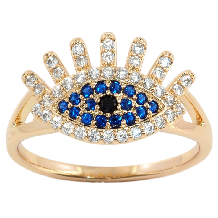 Кольцо Xuping Позолота 18K Глаз с инкрустацией цирконием фото №20