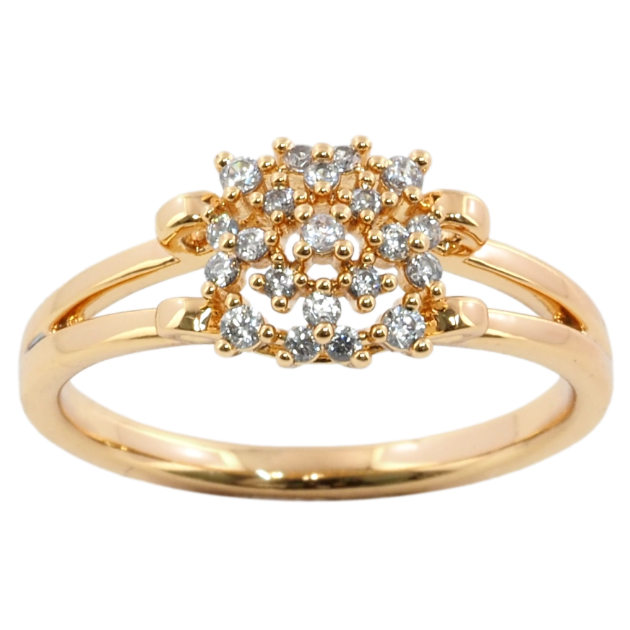 Кольцо Xuping Позолота 18K Инкрустация цирконием фото №1