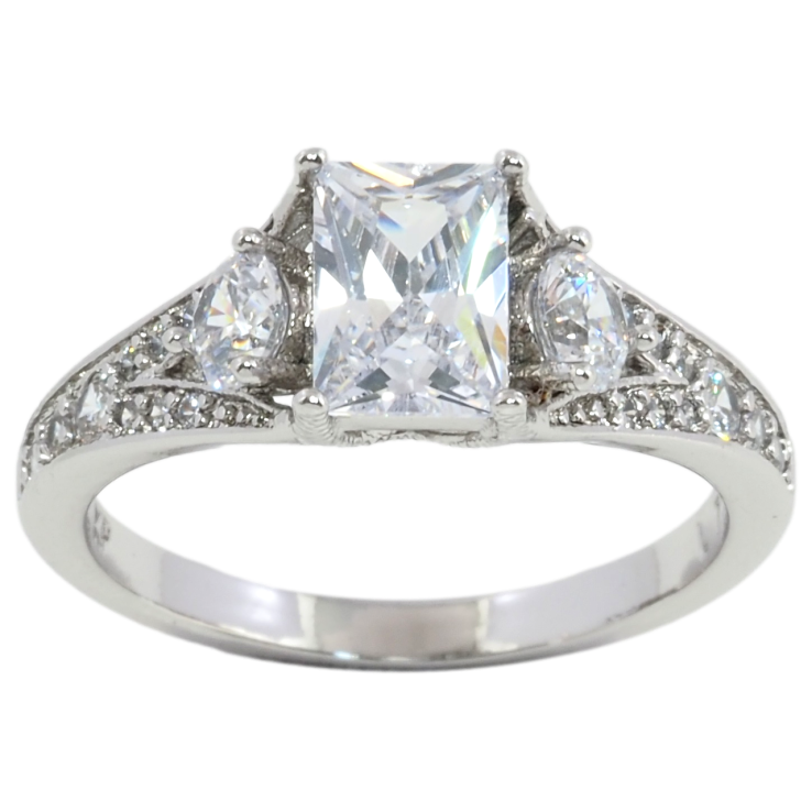 Каблучка Xuping Родій Вишуканість фото №7 Каблучка Xuping Родій Вишуканість фото №7