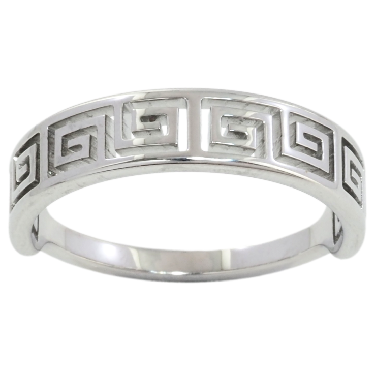 Кольцо Xuping TTM Stainless Steel Цвет Родий Греческий орнамент фото №20