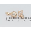 Серьги Xuping Позолота 18K английский замок Звездочки с цирконием фото №2